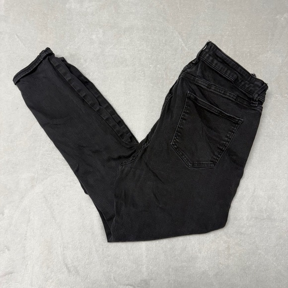 pistola Denim - Pistola Skinny Jeans Womens 31 Black Faded High Rise Stretch‎ P6731BEM-SBK